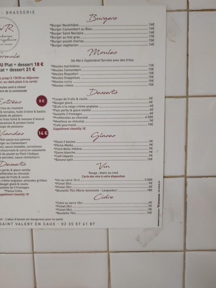 Auberge val'riquaise - Menu Image 2