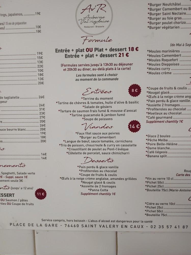 Auberge val'riquaise - Menu Image 3